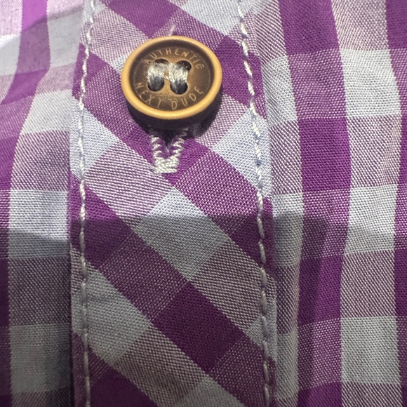 NEXT DIRECT • Boys’ Purple Checkered Kids Shirt w Bow Tie - Picture 6 of 9